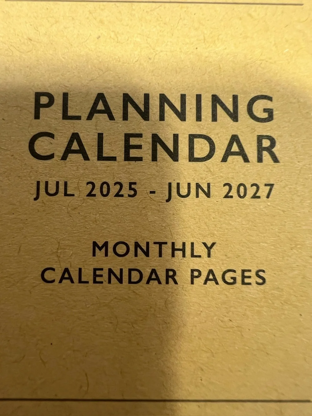 Brand New-Blue Sky Planning Calendar